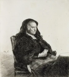 The Artists Mother Seated at a Table